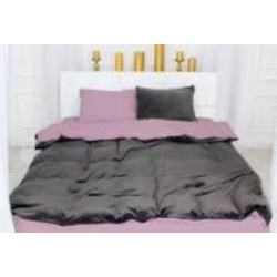 Комплект постельного белья Велюр Winter Delicate 28-0094 Clematide 2х160х220 см серый/розовый MirSon