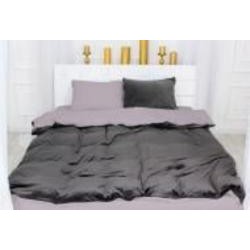 Комплект постельного белья Велюр Winter Delicate 28-0098 Fusto 143х210 см светло-серый/серый MirSon