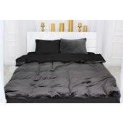 Комплект постельного белья Велюр Winter Delicate 28-0099 Bocciolo 2х160х220 см серый/черный MirSon