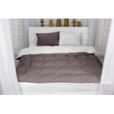 Комплект постельного белья Велюр Winter Frost 28-0001+28-0003 Lilium Velvet 2х160х220 см коричневый/белый MirSon