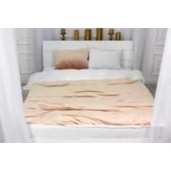 Комплект постельного белья Велюр Winter Frost 28-0001+28-0004 Gardenia Velvet 2х143х210 см кремовый/белый MirSon