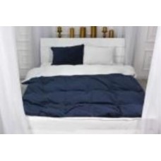 Комплект постельного белья Велюр Winter Frost 28-0001+28-0006 Bellflower Velvet 2х160х220 см синий/белый MirSon