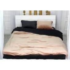 Комплект постельного белья Велюр Winter Frost 28-0004+28-0007 Saintpaulia Velvet 2х160х220 см кремовый/черный MirSon
