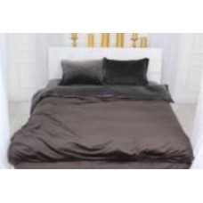 Комплект постельного белья Велюр Winter Frost 28-0005+28-0003 Anemone Velvet 143х210 см серый/коричневый MirSon