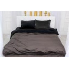 Комплект постельного белья Велюр Winter Frost 28-0007+28-0003 Rhodies Velvet 143х210 см черный/коричневый MirSon