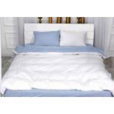Комплект постельного белья Велюр Winter Terry 28-0009 Convallaria 2х160х220 см белый/голубой MirSon