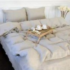 Комплект постельного белья Organic Natural Line Grey sky 143х210 см темно-бежевый MirSon
