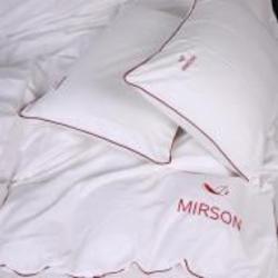 Комплект постельного белья Сатин Corner Moko White 175х210 см белый MirSon