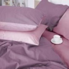 Комплект постельного белья Сатин Violet 0199+0231 2х160х220 см розовый/фиолетовый MirSon