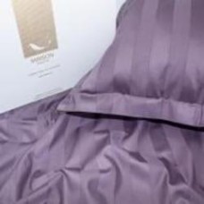 Комплект постельного белья Сатин Graphite 175х210 см фиолетовый MirSon