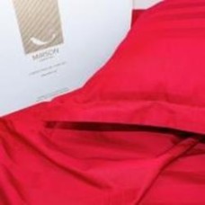 Комплект постельного белья Сатин Aldo 160х220 см бордовый MirSon