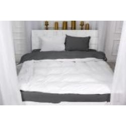 Комплект постельного белья Велюр Winter Delicate 28-0057 Dandelion 220х240 см белый/серый MirSon