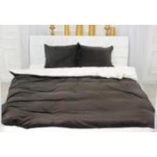 Комплект постельного белья Велюр Winter Delicate 28-0068 Camelia 160х220 см коричневый/белый MirSon