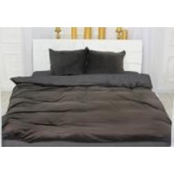 Комплект постельного белья Велюр Winter Delicate 28-0073 Gladiolo 220х240 см темно-серый/коричневый MirSon
