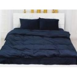 Комплект постельного белья Велюр Winter Frost 28-0006 Navy blue Velvet 160х220 см синий MirSon