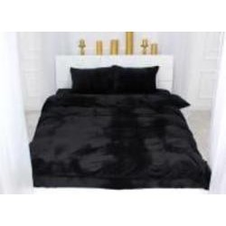 Комплект постельного белья Велюр Winter Frost 28-0007 Black Velvet 143х210 см черный MirSon