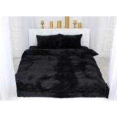 Комплект постельного белья Велюр Winter Frost 28-0007 Black Velvet 2х143х210 см черный MirSon