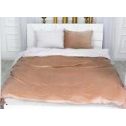 Комплект постельного белья Велюр Winter Terry 28-0014 Verbena 175х210 см кремовый/белый MirSon