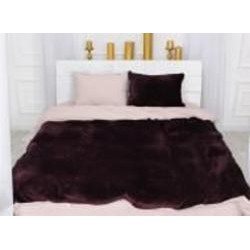 Комплект постельного белья Велюр Winter Terry 28-0020 Torenia 220х240 см фиолетовый/пудровый MirSon