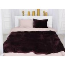 Комплект постельного белья Велюр Winter Terry 28-0020 Torenia 2х143х210 см фиолетовый/пудровый MirSon