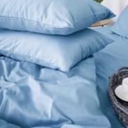 Комплект постельного белья Сатин 220х240 см 0845 Blue Wave бирюзовый MirSon