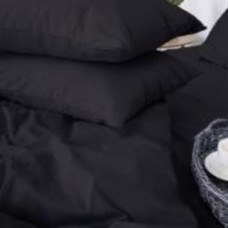 Комплект постельного белья Сатин 220х240 см 0848 Blue Black черный MirSon