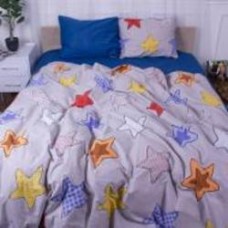 Комплект постельного белья Сатин 175х210 см 22-1217 Starfall мультиколор MirSon