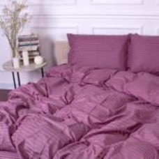 Комплект постельного белья MirSon Satin Stripe 30-0008 Smoky Pink 110х140 см розовый