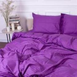 Комплект постельного белья MirSon Satin Stripe 30-0009 Purple 110х140 см фиолетовый