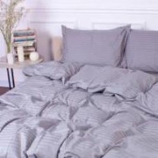 Комплект постельного белья MirSon Satin Stripe 30-0010 Light Gray 110х140 см светло-серый