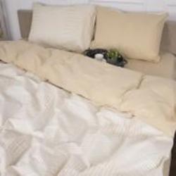 Комплект постельного белья Бязь 17-0633 Diamond Creamy 175х210 см кремовый MirSon
