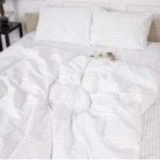 Комплект постельного белья MirSon 110х140 см 17-0605 Stripe White Бязь белый