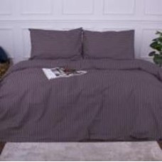 Комплект постельного белья MirSon 110х140 см Ranforce Elite 17-0603 Stripe Violet Ранфорс сиреневый