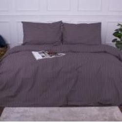 Комплект постельного белья MirSon 110х140 см Ranforce Elite 17-0603 Stripe Violet Ранфорс сиреневый