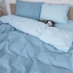 Комплект постельного белья Бязь 17-0628 Diamond Blue 160х220 см голубой MirSon