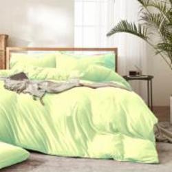 Комплект постельного белья №12-0525 Luminary Green Mikrosatin Premium 220х240 см салатовый MirSon
