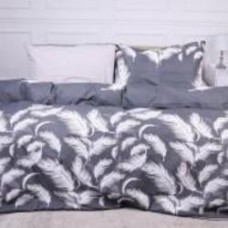 Комплект постельного белья Ranforce Elite 17-0591 Feathers Black 143х210 см мультиколор MirSon