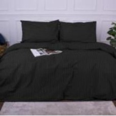 Комплект постельного белья Ranforce Elite 17-0611 Stripe Black 2х143х210 см мультиколор MirSon
