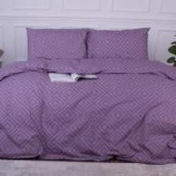 Комплект постельного белья Ranforce Elite 17-0626 Geometry Purple 143х210 см фиолетовый MirSon