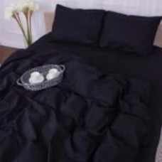 Комплект постельного белья Бязь 16-9000 Black Stone 143х210 см черный MirSon