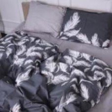 Комплект постельного белья Бязь 17-0591 Feathers Black 2х143х210 см мультиколор MirSon