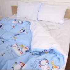 Комплект постельного белья Бязь 17-0619 Funny penguin 200х220 см мультиколор MirSon