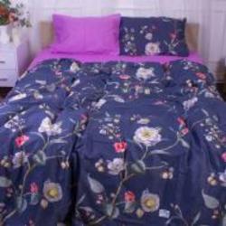 Комплект постельного белья Сатин 22-1356 Of wind flowers 175х210 см мультиколор MirSon