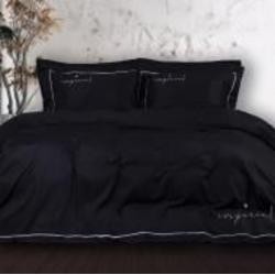 Комплект постельного белья Сатин Imperial Satin Turin 220х240 см черный MirSon
