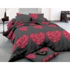 Комплект постельного белья Сатин 22-1290-1 Heart of flowers 143х210 см мультиколор MirSon