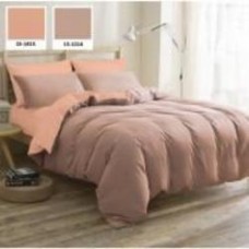 Комплект постельного белья Yepes (15-1415+15-1214) Mikrosatin Premium 2х143х210 см оранжевый/коричневый MirSon