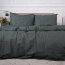 Комплект постельного белья 2х160х220 см Ranforce Elite Бязь 16-7000 Green Grey серо-зеленый MirSon