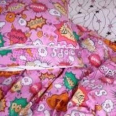 Наволочка бязь 17-0512 Bombs pink 70x70 см мульти MirSon