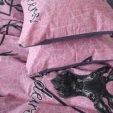 Наволочка бязь 17-0516 Noble deers pink 40x40 см мульти MirSon