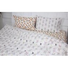 Наволочка бязь 17-0529 Bunnies white 40x40 см мульти MirSon